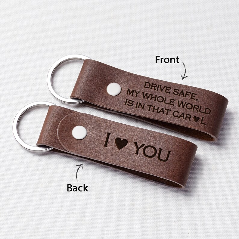 Drive Safe I Love You Keychain Drive Safe Handsome Keychain Etsy