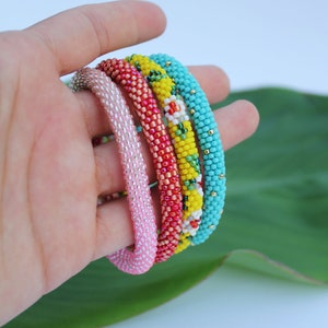Beaded bracelets for women, best friend gift, summer bracelet set