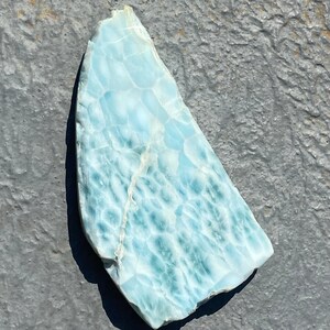 BEAUTIFUL Large Larimar Slab * High Quality Larimar RAW Low Matrix * High Grade Larimar Slab * Natural Larimar Dominican Republic