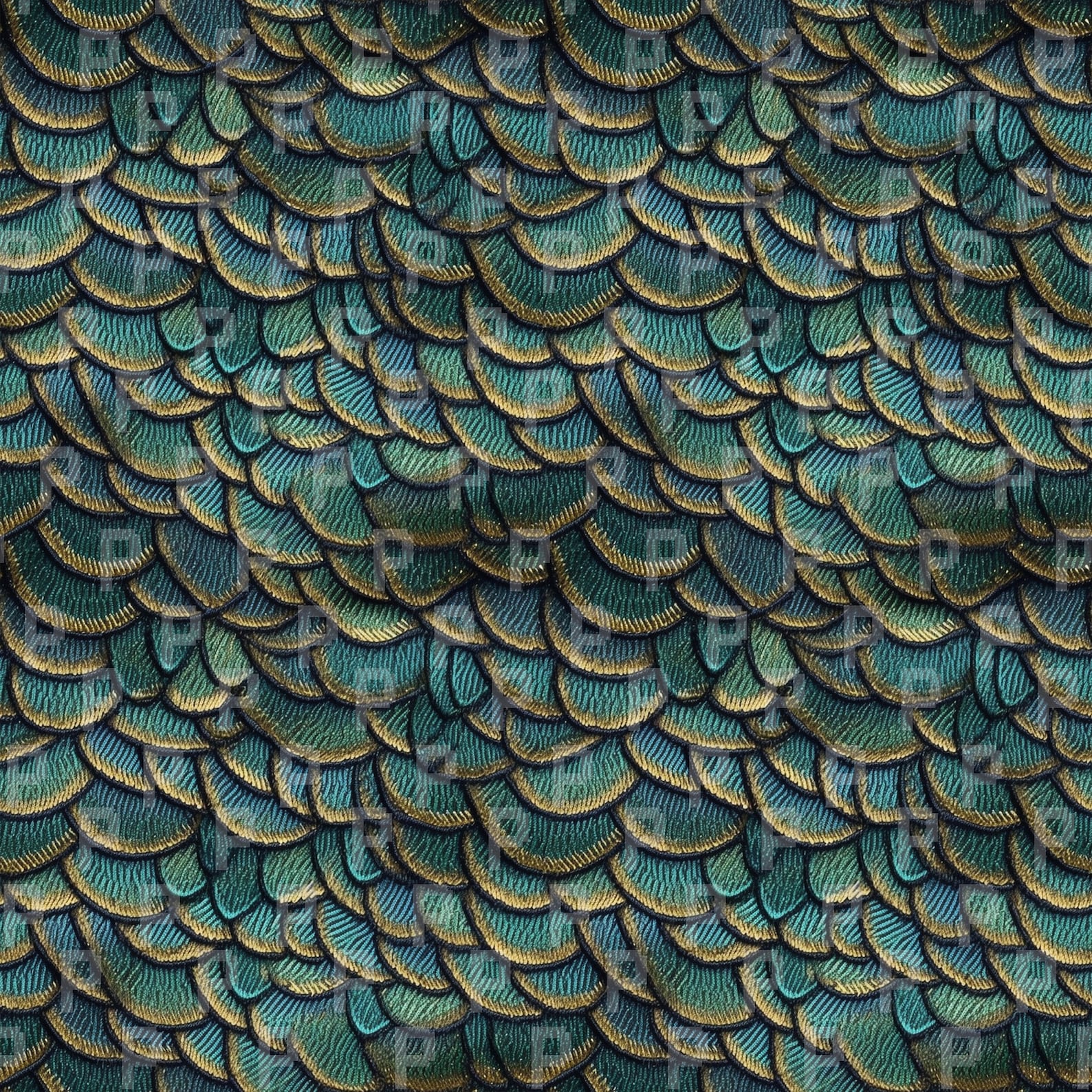 Dragon Scales Embroidery Pattern Pack I - Seamless Surface Patterns for ...