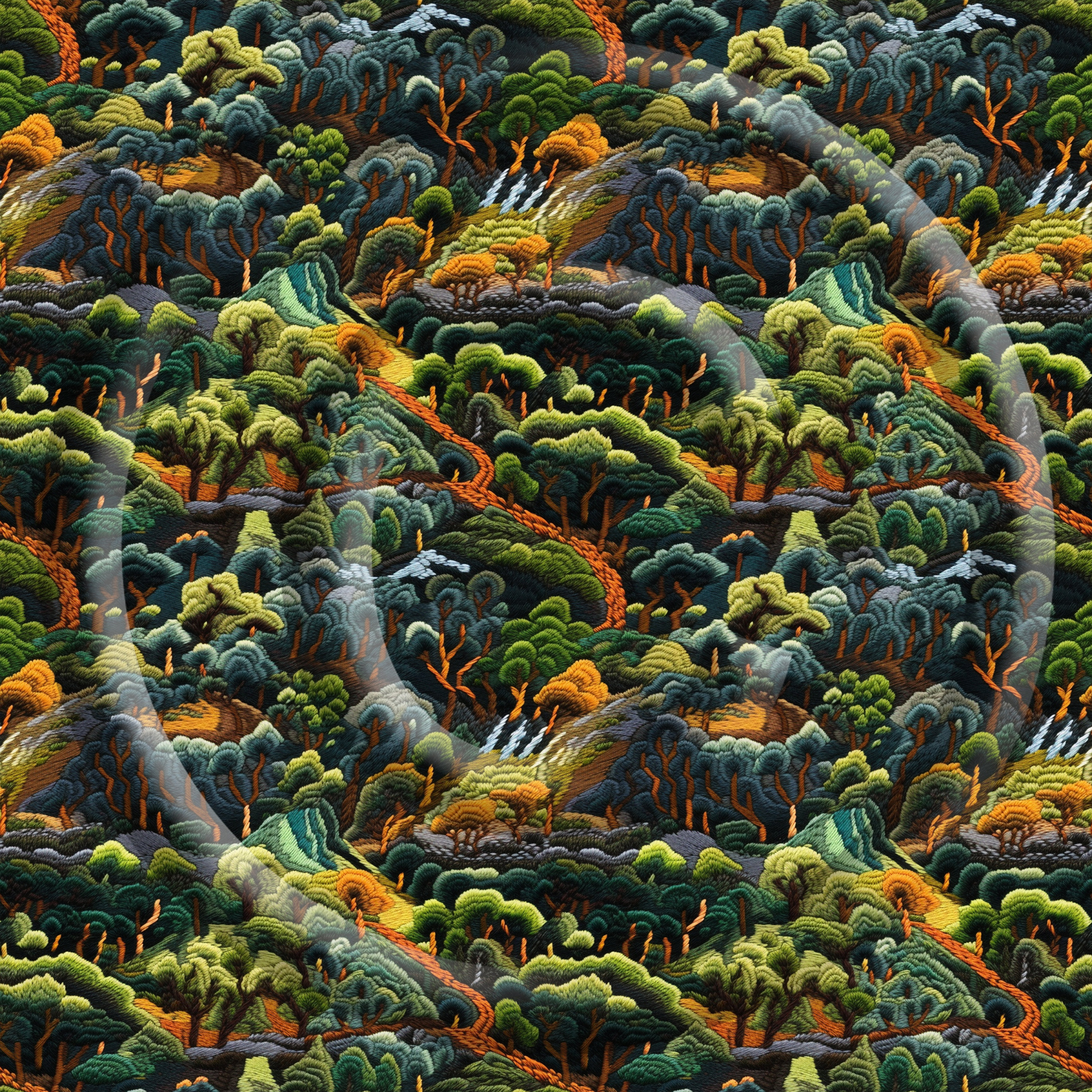 Aerial Forests Embroidery Pattern Pack I - Seamless Surface Patterns ...