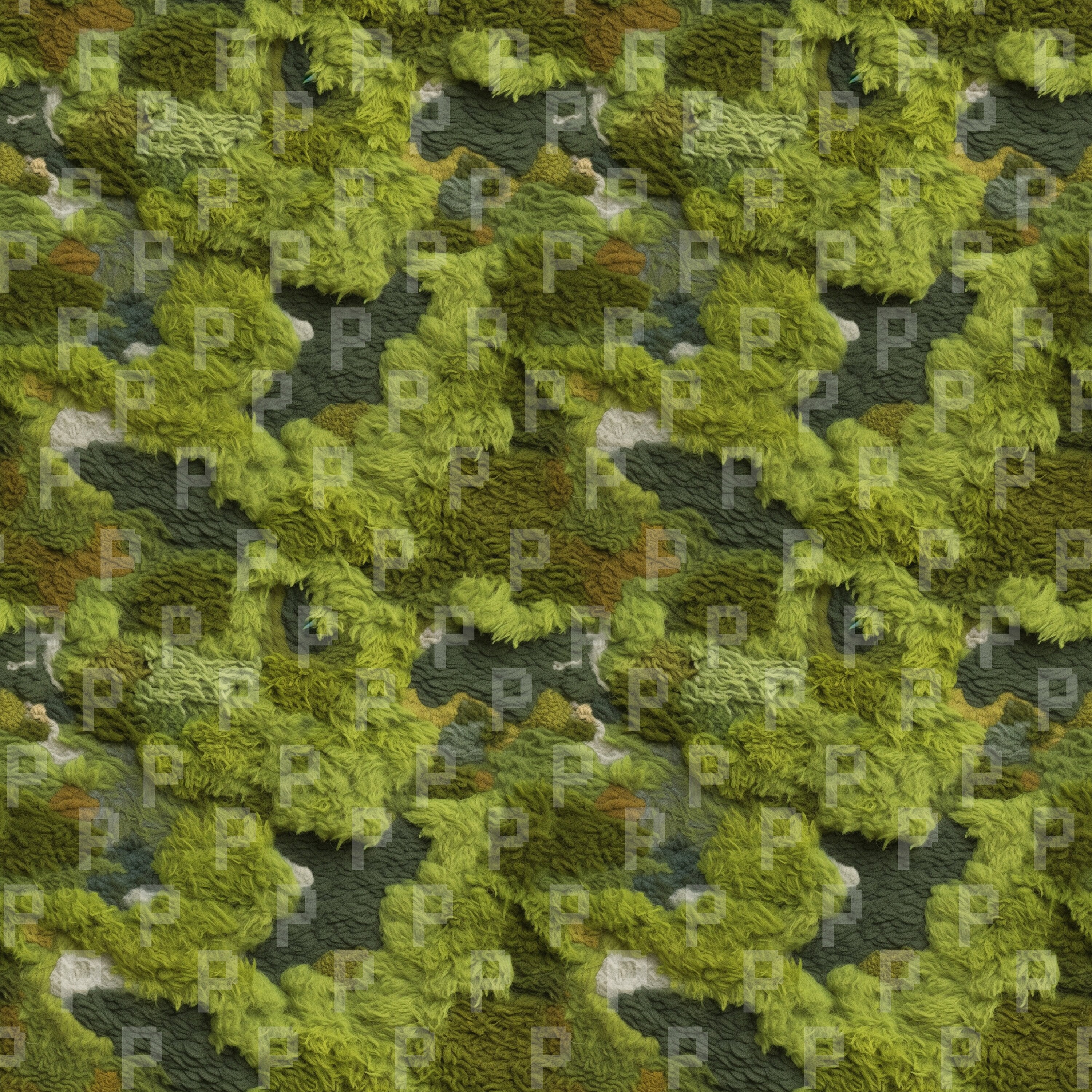 Moss Embroidery Pattern Pack IV - Seamless Surface Patterns for ...