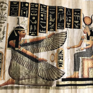 エジプトパピルス画イシス Amazon.co.jp: 古代エジプト パピルスの絵画 – オシリスと翼の