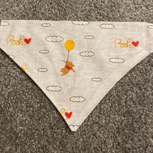 Pooh Bear and Balloon Over the Collar Dog/Cat Bandana