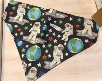Space Printed Over The Collar Dog/Cat Bandana
