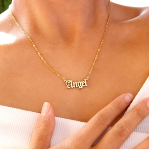 Angel Word Necklace Etsy