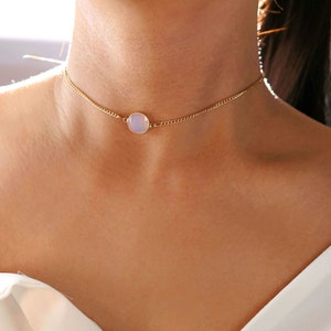 opal choker / opalite necklace / opal choker necklace / opal necklace / crystal necklace / crystal choker / opalite necklace / opal