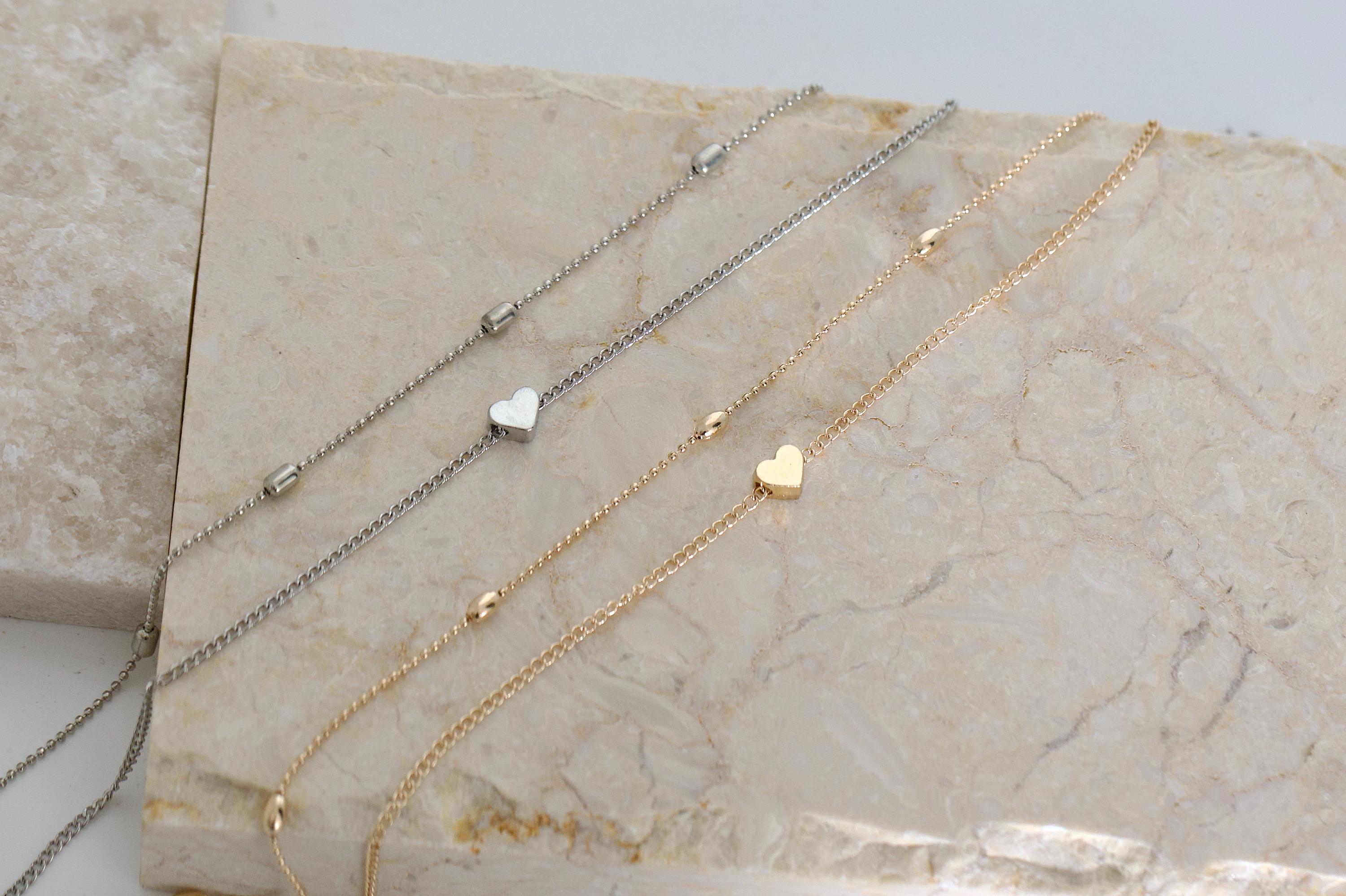 Collier femme ras de cou pendentif cœur - Ref F070 - Collier pendentif femme