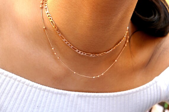 Rose Gold Cuban Link Choker 