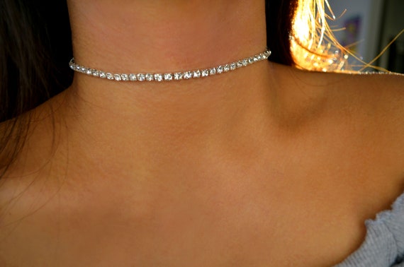 Rhinestone Choker / Diamond Choker 