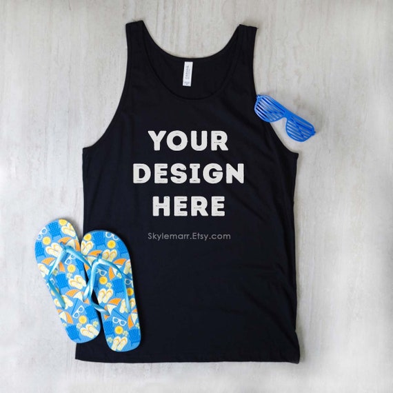 Tank Top Mockup Bella Canvas Unisex Black Tank Top Mockup Bella Canvas Unisex Black