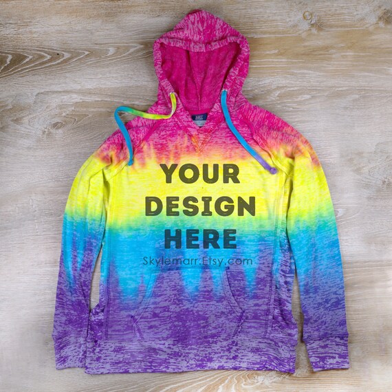 Hoodie Mockup Mv Sport Rainbow Hoodie Mock Free Psd Mockup