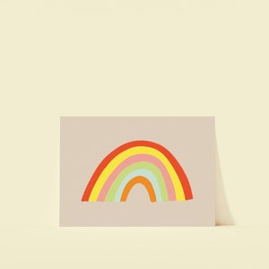 carte postale arc-en-ciel | Mini-impression A6 | Impression d'art colorée pour enfants | Impression chambre d'enfant | Oeuvre d'art nature