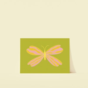 carte postale papillon | Mini-impression A6 | Impression d'art colorée pour enfants | Impression chambre d'enfant | Oeuvre d'art nature