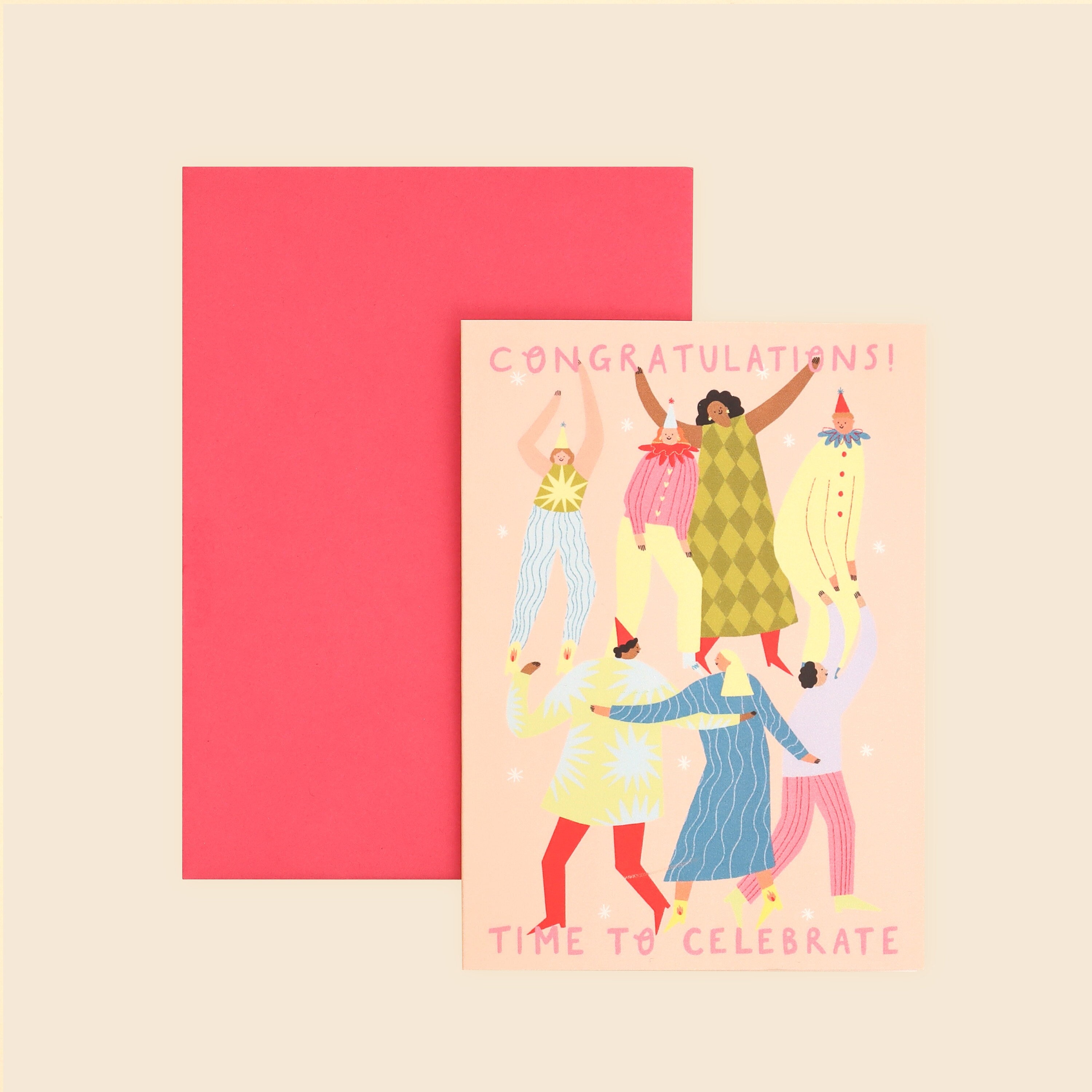 Tempo di festeggiare: biglietto di congratulazioni / biglietto per festa danzante / biglietto per risultati ottenuti / ben fatto / esami superati / esame di guida / laurea / lavoro
