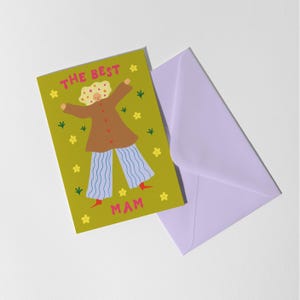 Die Beste Mam-Karte | Muttertagskarte | Mama Geburtstagskarte | Einzigartige Mama Karte | Coole Mama | Karte für Mam