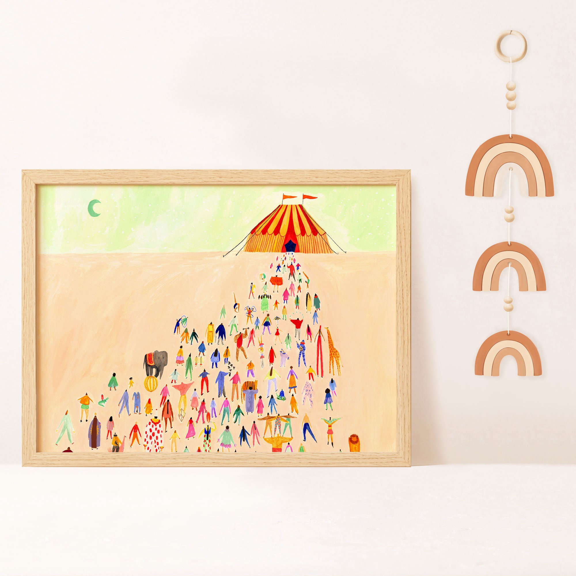 Nights at the Circus Art Print, Big Top Wall Art, Circus Nursery Decor ...