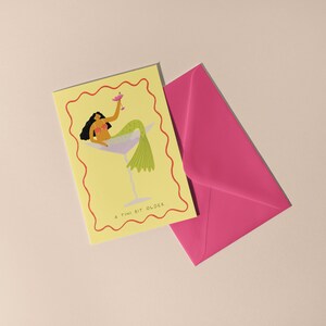 Une carte d'anniversaire Tini Bit plus ancienne | de sirène de Zazzle.be Liste d'envies Vous avez des idées ? Carte Martini | Carte d'anniversaire pour femme | carte pour elle | Carte d'anniversaire cocktail