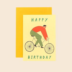 Cartão de Feliz Aniversário para Ciclista | Cartão de Aniversário para Homem | Bicicleta | Cartão para Ele | Cartão de Aniversário de Bicicleta para Homens | Aniversário de Bicicleta | Ciclismo