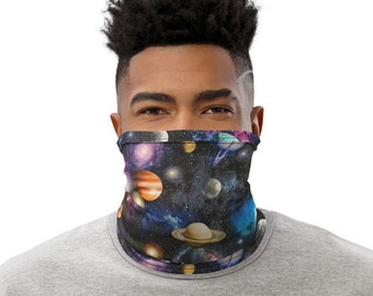 Headband Space Planets Solar System Astrology Magic Scarf Head Wrap Neck Gaiter