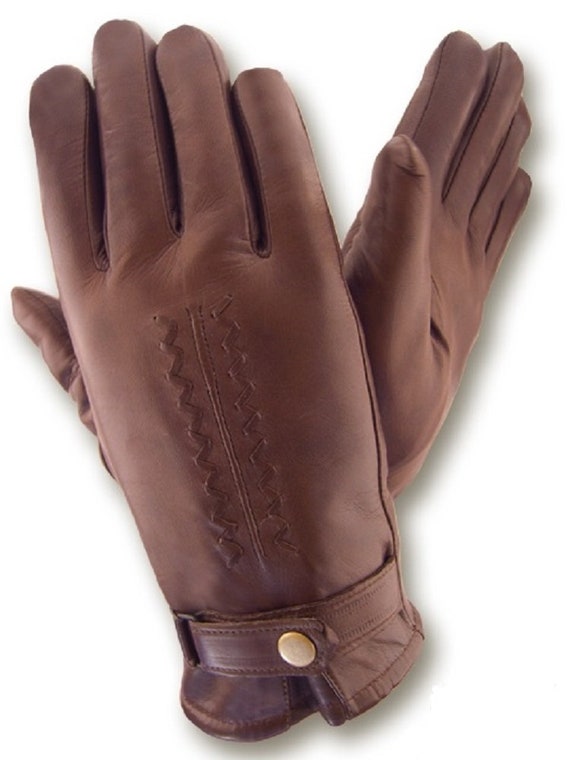 kaustisk foretage nok Men's Fur Lined Leather Gloves Winter Driving Gloves - Etsy