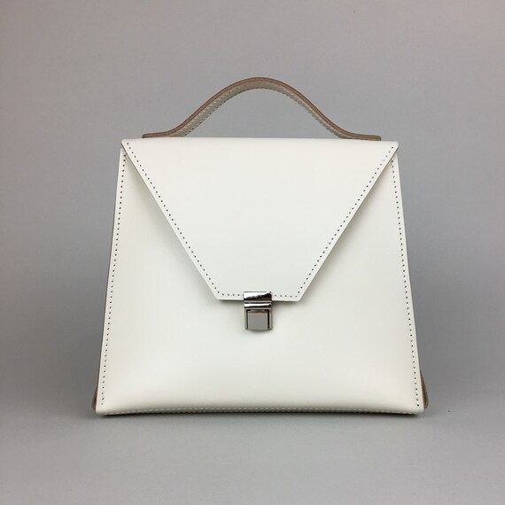 white crossbody purse