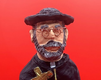Handcrafted St Damien of Moloka’i Statue: Home Altar, Made in Hawai’i