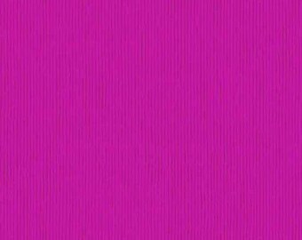 May include: A vibrant magenta crepe paper sheet featuring a fine, vertical ribbed texture throughout the entire surface. The material displays a consistent, saturated pinkish-purple hue with subtle, repeating linear indentations across the paper.