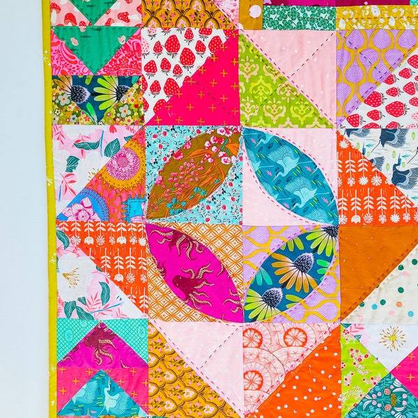 Untamed | Modern + Scrappy Quilt Pattern By Amy Lollis Design