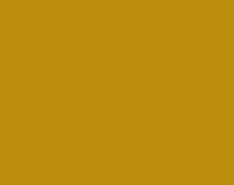 May include: A solid, uniform square field of deep mustard yellow color. The image consists entirely of this single, flat, saturated golden-yellow hue, displaying no patterns, textures, gradients, or additional objects within the frame.
