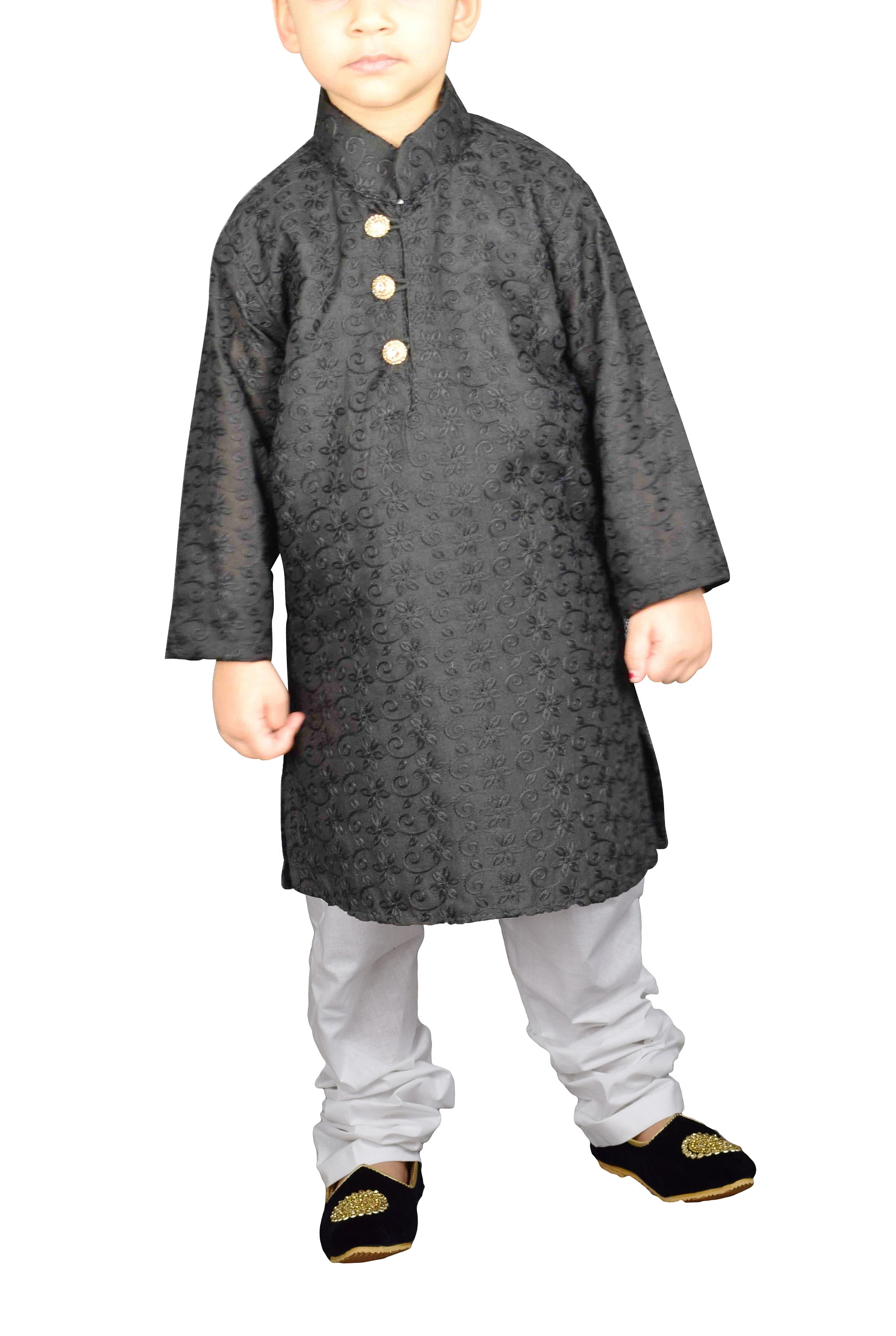 Boys Kids Indian Ethenic Cotton Chiken  Kurta Pajama BK251