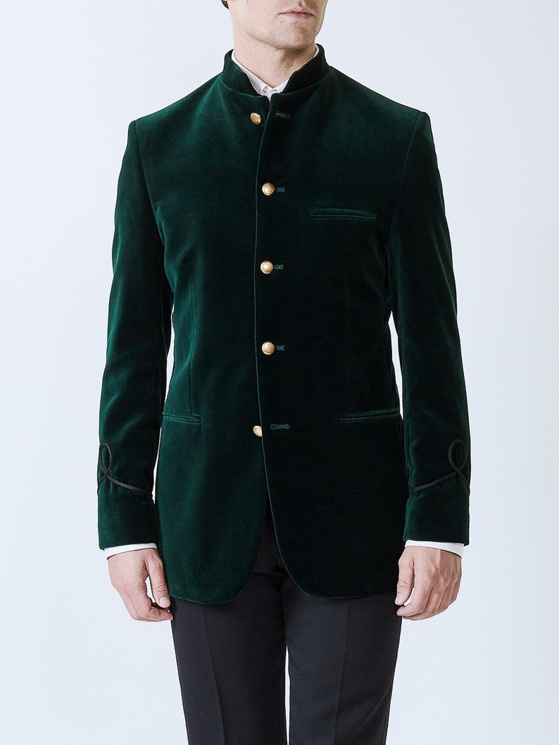 Custom Made Mens Green Military Style Blazer Slim Fit Dinner - Etsy UK