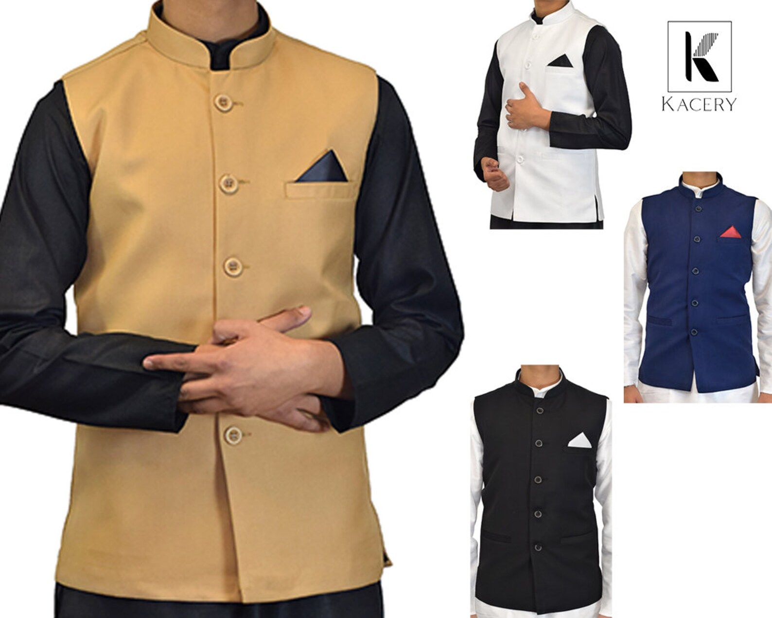 Men's Indian Waistcoat Modi Jacket Plain Nehru Style Koti Etsy UK
