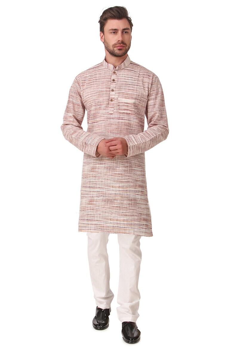 Men's Indian Cotton Khadi Kurta Pajama Casual Wear AN560 Etsy