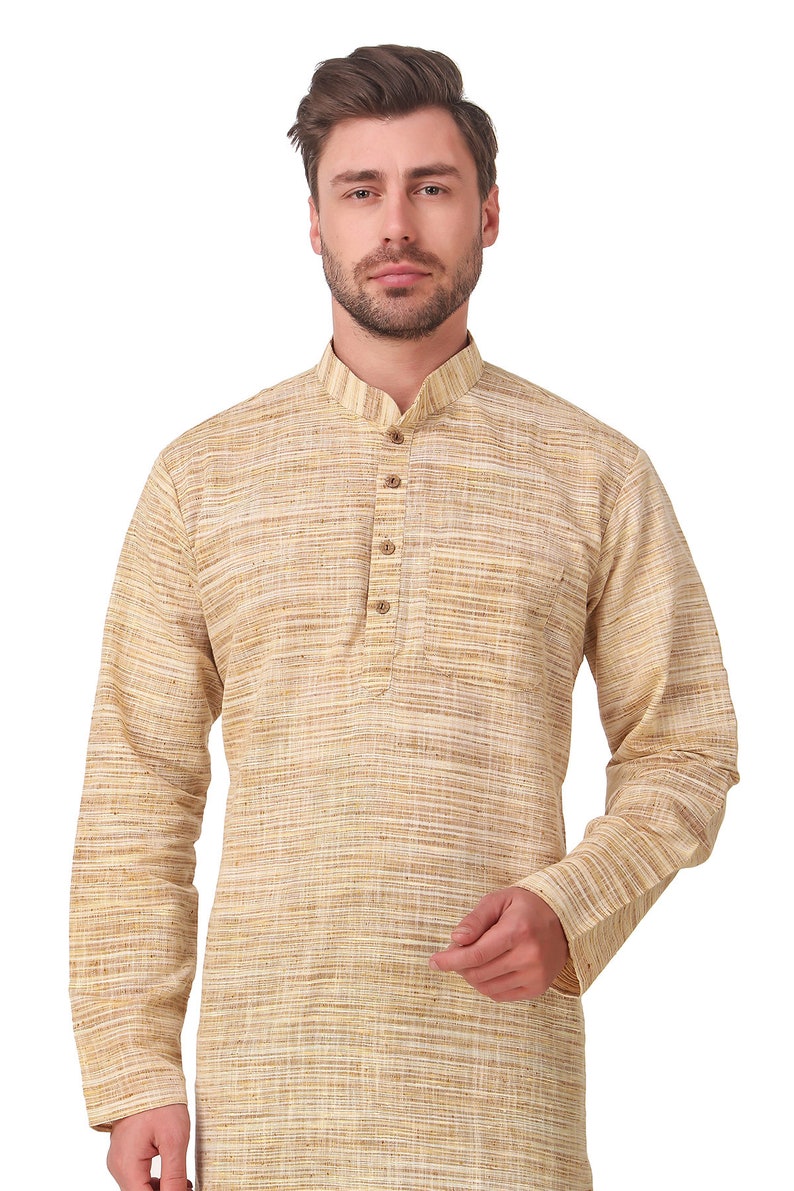 Men's Indian Cotton Khadi Kurta Pajama Casual Wear AN560 | Etsy