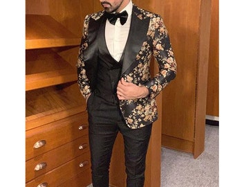 mens floral dinner jacket