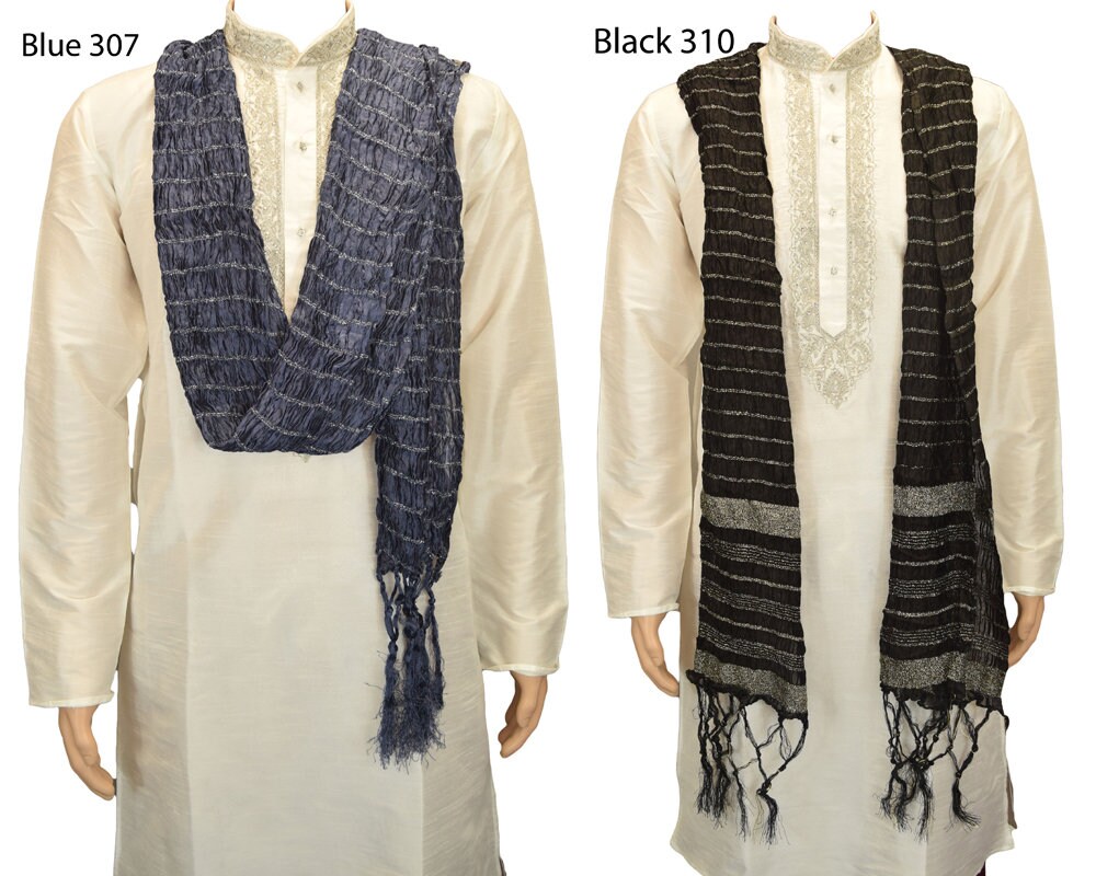 Men's Indian Fancy Resham Scarves Sherwani Stole Dupatta Etsy