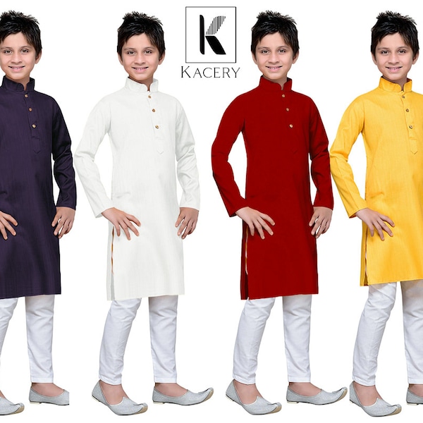 Boy's Kid's Indian Cotton Kurta Pajama BK580