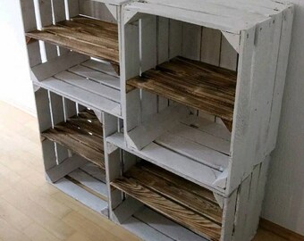 Crate Bookshelf Etsy