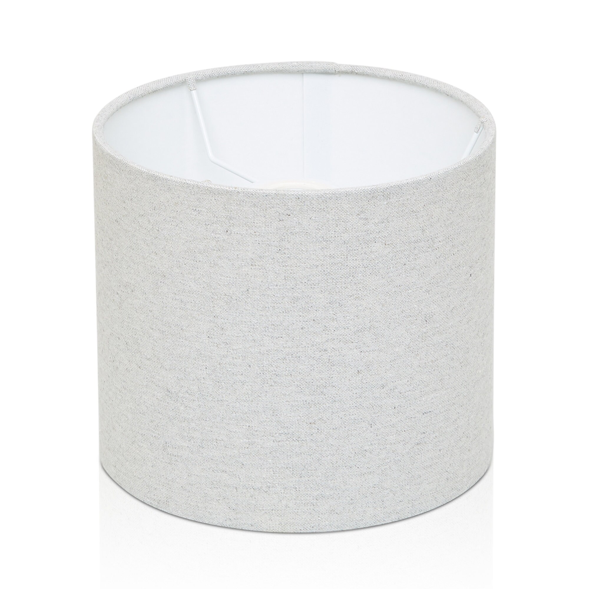 Grey woven lamp shade deals