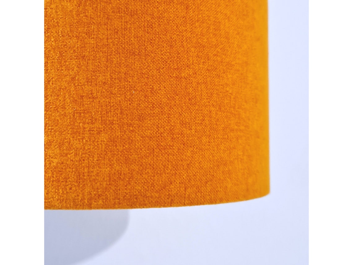 ORANGE LAMPSHADE UK Made Retro Lampshade Geometric Vintage Etsy UK