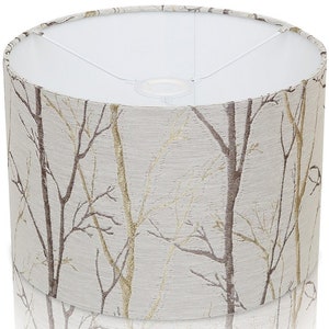 FIBRE NATURELLE BURLEY Silver Birch Tree Lampshade uk Made Forest Lampshade Branches Table Lampshades Leaves Lampshade Retro Lamp shade