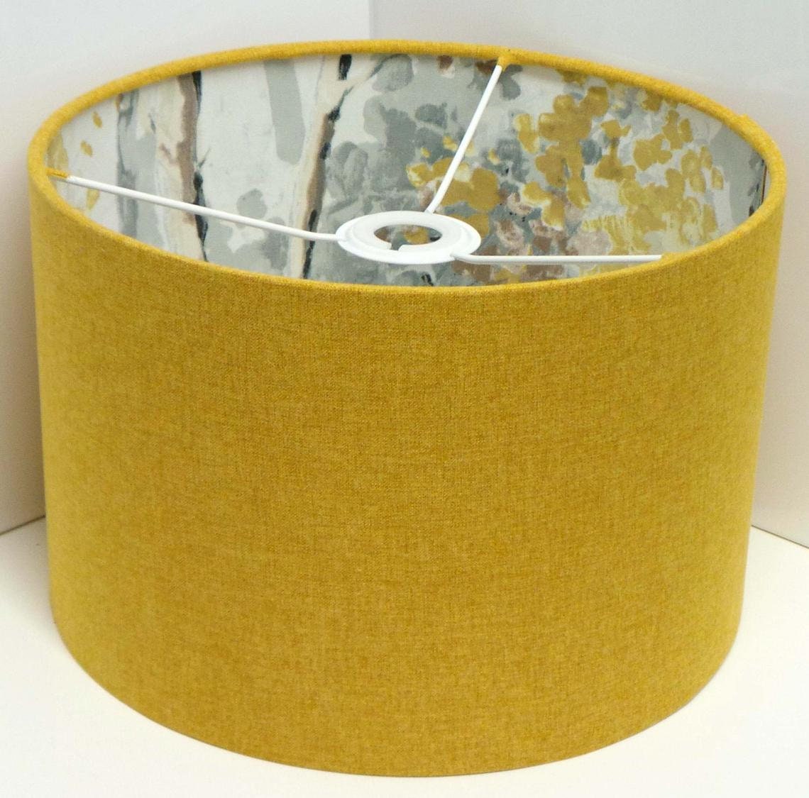 YELLOW LAMPSHADE for Table Lamp or Ceiling Handmade in UK Etsy UK
