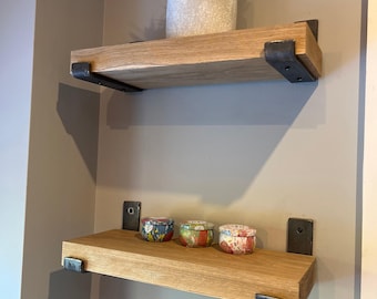 2 x Metal Shelf BRACKETS UK Made Raw Steel Brackets Metal Brackets Industrial Brackets Rustic Shelf Bracket Metal Brackets Bookshelf