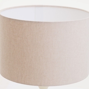 CREAM LAMPSHADE UK Made Vintage Lampshade Retro Lampshade Cream Fabric Lampshade Cream Lamp shade Art Deco Lampshade White Lampshade bild 1