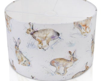 CUTE BUNNY LAMPSHADE Uk Made Hare Lampshade Animal Lampshade shade Children's Lamp shade Kids Bedroom Lampshade Rabbit Lampshade