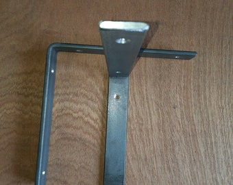 2 x STEEL BRACKETS UK Made Floating Brackets Flat Brackets Shelf Brackets Metal Brackets Industrial Brackets Rustic Shelf Brackets Bookshelf