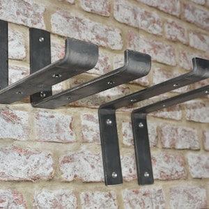 2 X Uk Made Steel Shelf Brackets Metal Shelf Brackets Etsy