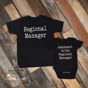 regional manager assistant to the regional manager onesie