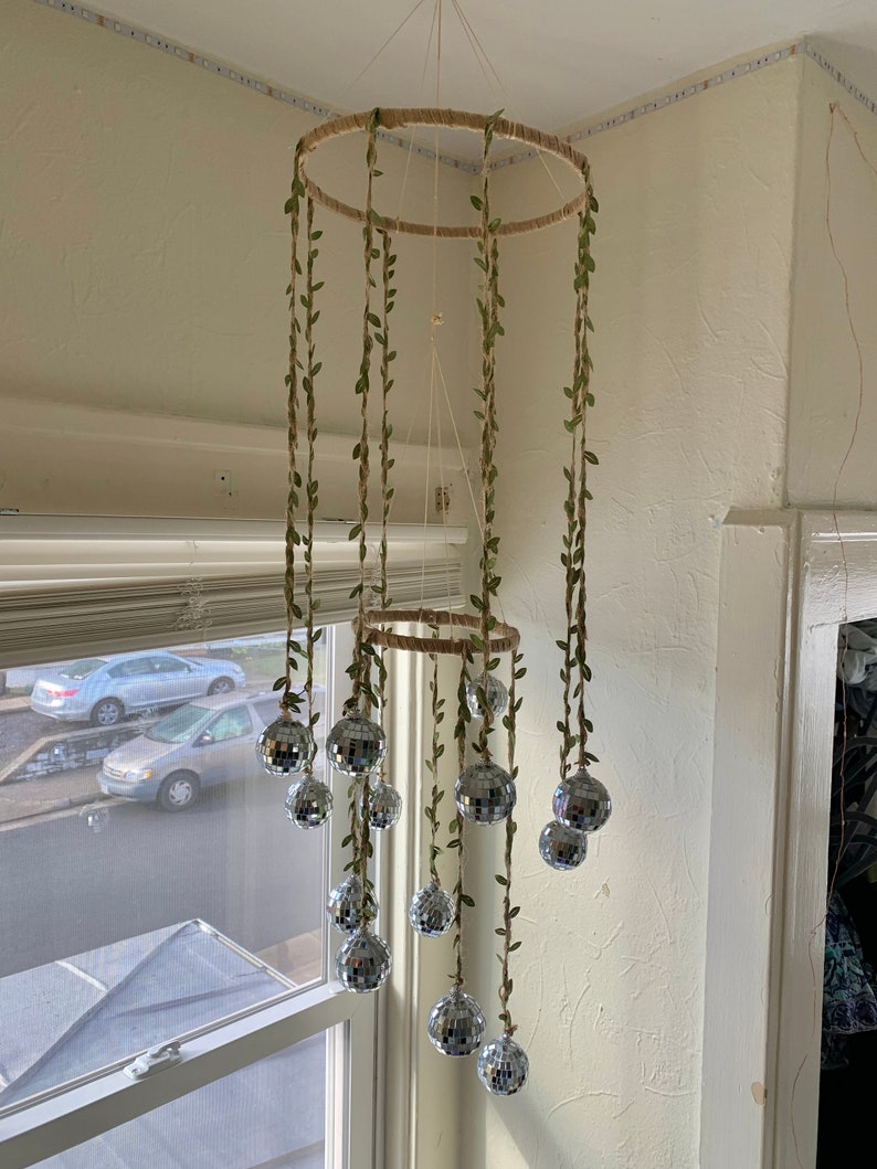 Disco Ball Chandelier Etsy